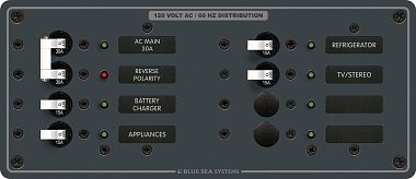 Панель выключателей переменного тока основная группа + 6 позиций (арт. 8412)
