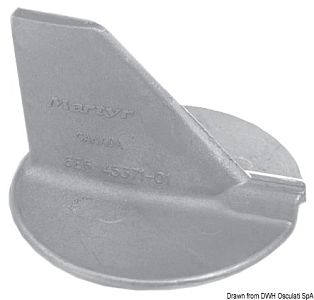 Алюминиевый триммер Yamaha 6E5-45371-01 для моторов 90/200 л.с. и более Ø 92 мм