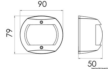 Sphera Design Classic 20 кормовой огонь  LED белый 135° 12 В 0,8 Вт 90 x 79 x 50 мм в чёрном корпусе