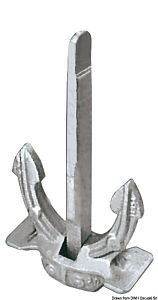 Якорь Холла из оцинкованной чугуна 34кг 410x395 мм