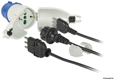 Fanton 73020 Переходник берегового питания 16A 250B IP44 под розетки Schuko (арт. 14.338.00)