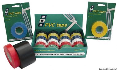 Термостойкая изоляционная красная лента PSP Marine Tapes из ПВХ 19 мм 20 м