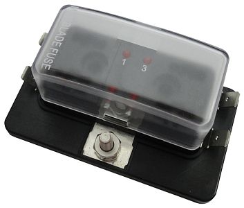 Держатель предохранителей типа Mini на 4 места 100 А 85 x 47 x 35 мм (арт. 14.101.04)