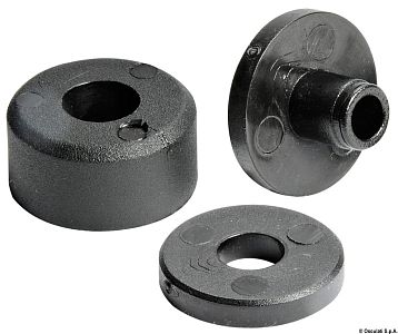 Распорные втулки для крепления ветрового стекла белые (100 шт)