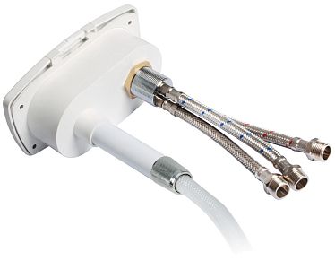 Палубный душ New Edge с лейкой Mizar и смесителем воды, шлангом 4м в корпусе с крышкой из хромирован