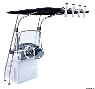 Козырек T-Top с каркасом из анодированного алюминия 1700x1200x2010 мм, черный (арт. 48.194.21)