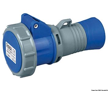 Mennekes AM-TOP 540 Розетка трехполюсная с защитной крышкой 16А 230B IP67 для подключения к берегово