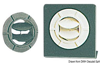 Ориентируемый выход воздуха черный Ø75 мм (арт. 50.263.08)
