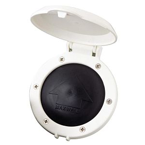 Ножной выключатель Vetus Maxwell 12/24В 150А 104x21x47мм с белой крышкой (арт. P19007)