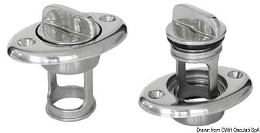 Водоотлив для трюма Ø32мм 43x64мм из нержавеющей стали AISI316 (арт. 18.538.20)