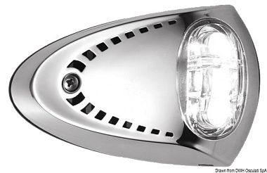 Носовой огонь ATTWOOD на светодиодах 12 В, 750 Лм, 120° 114x71x30 мм (арт. 13.652.01)