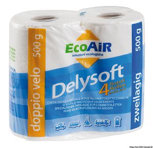 Delysoft водорастворимая туалетная бумага 4 рулона (арт. 50.210.01)
