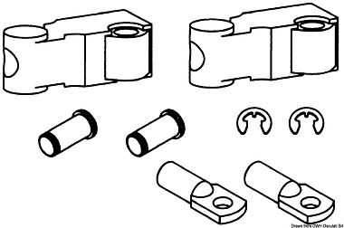 Монтажный комплект K61 для установки тросов дистанционного управления (арт. 45.100.13)